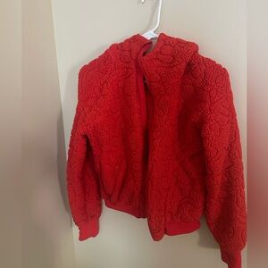 All in Motion orange zip up hoodie